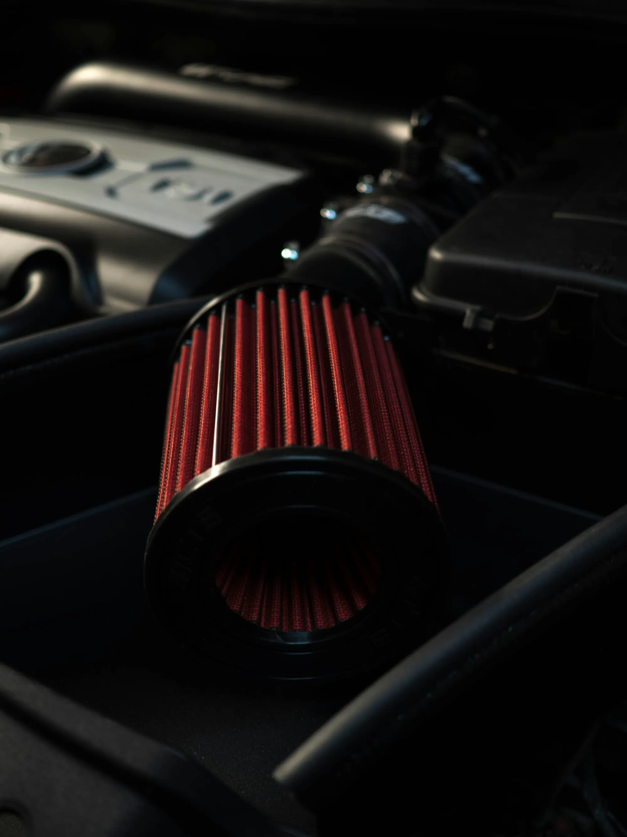 a close up of a car steering wheel