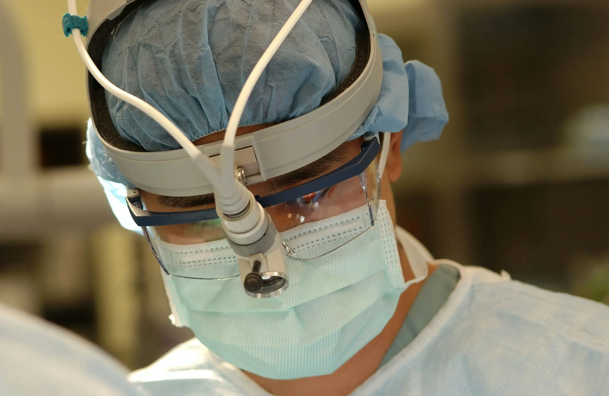 a person wearing a mask